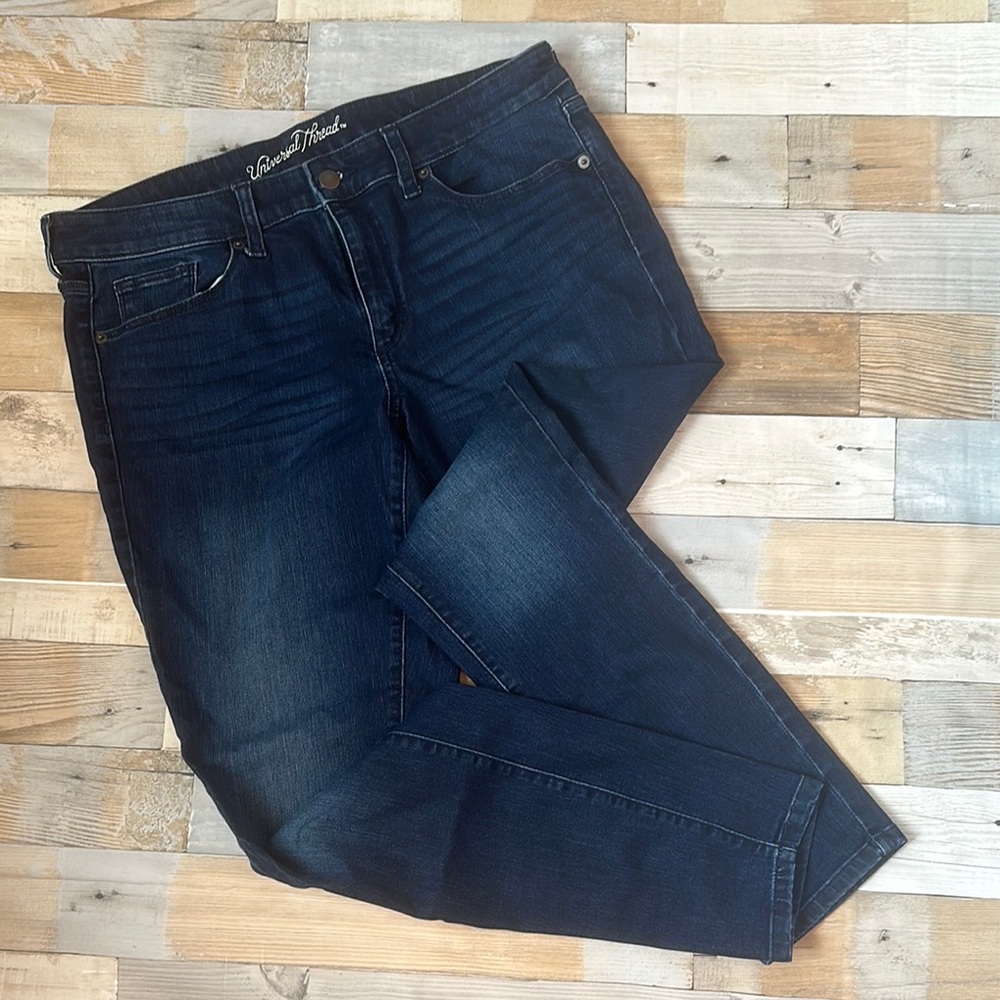 Dark Blue Mid Rise Skinny Denim Jeans NWOT